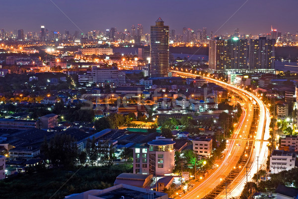 Bangkok autópálya autóút város felső kilátás Stock fotó © vichie81