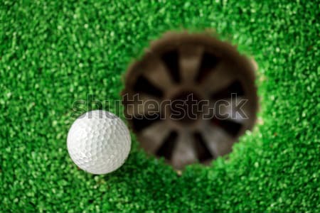 Foto stock: Golfball · lábio · copo · negócio · esportes · natureza