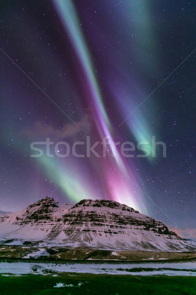 Stock photo: Northern Light Aurora Iceland