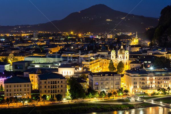 Salzburg Austria Night Stock photo © vichie81