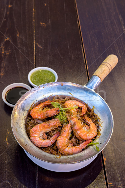 Steamed Shrimp with vermicelli Stock photo © vichie81