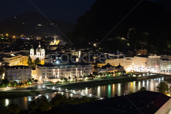 Salzburg Austria Night Stock photo © vichie81