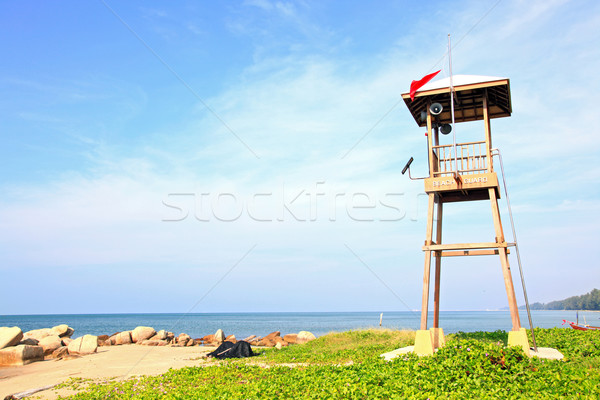 Beach guard tower Stock photo © vichie81