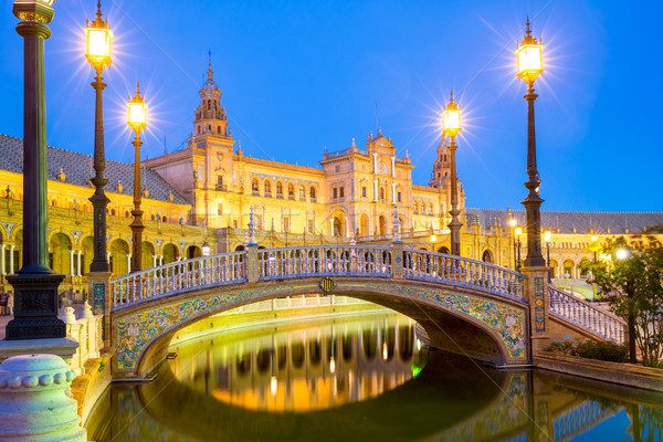 espana Plaza Sevilla Spain Stock photo © vichie81