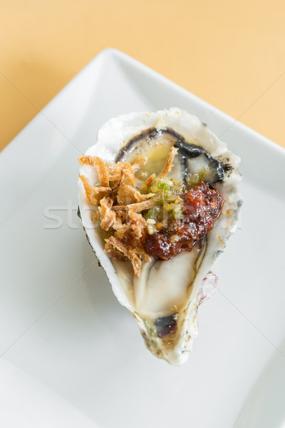 Auster frischen Essen essen Meeresfrüchte marine Stock foto © vichie81