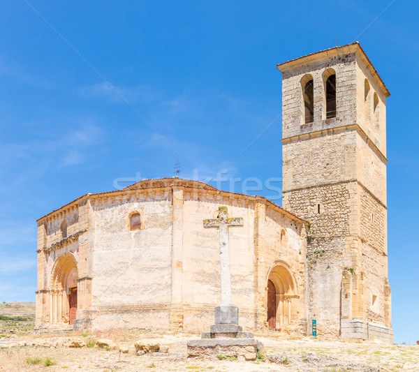 Veracruz Church Segovia Spain Stock photo © vichie81