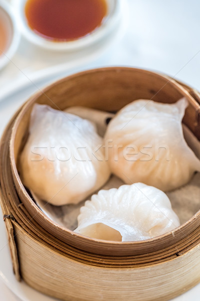 Imagine de stoc: Dim · sum · chinez · alimente · cină · ceai