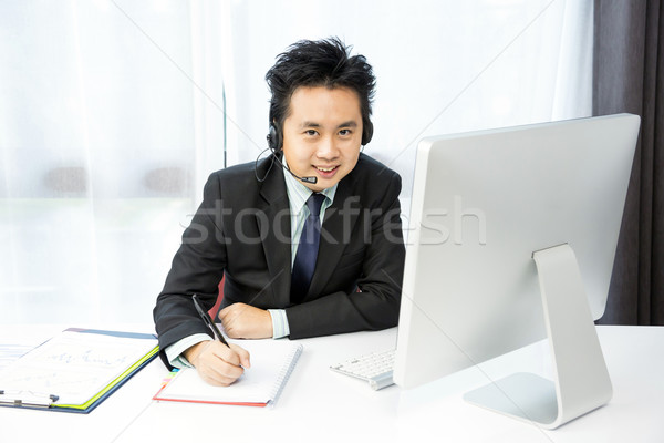businessman Tele Conference Stock photo © vichie81