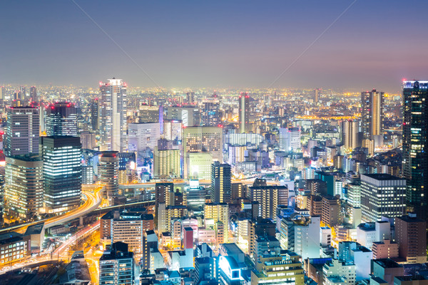 Osaka skyline Stock photo © vichie81