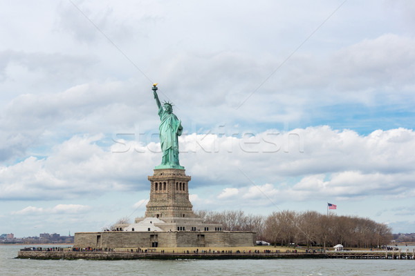 Statuie libertate New York City SUA verde albastru Imagine de stoc © vichie81