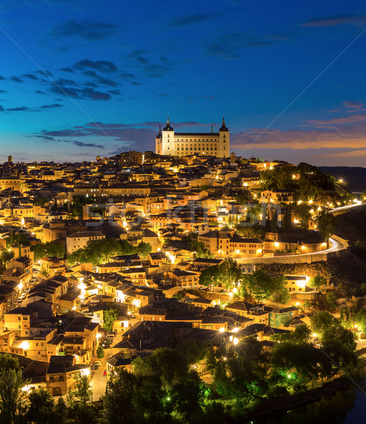 Panorama toledo dusk Stock photo © vichie81