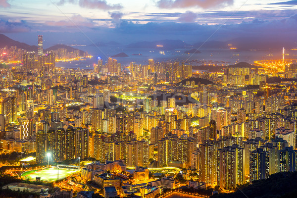 Hong Kong Skyline Kowloon Stock photo © vichie81