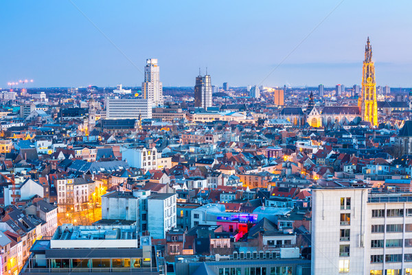 Antwerp cityscape Stock photo © vichie81