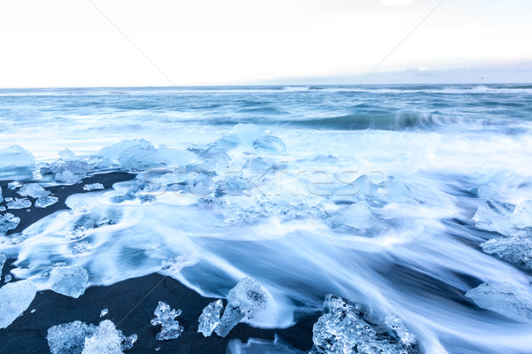 Iceberg beach Iceland Stock photo © vichie81