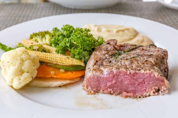 grilled fillet steak Stock photo © vichie81