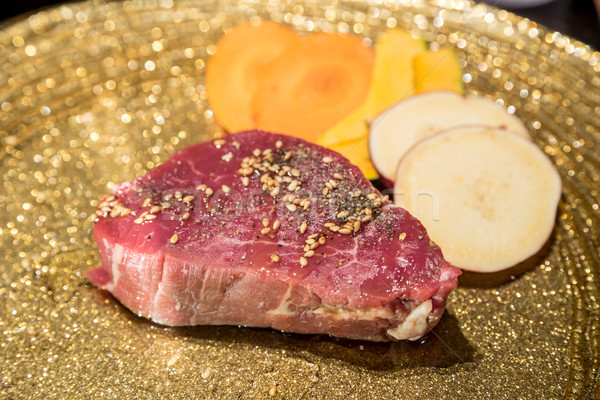 Foto stock: Japonês · filé · frescura · carne · churrasco · comida