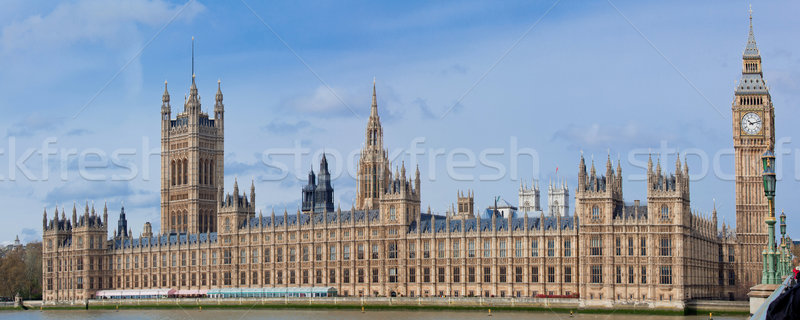 Foto stock: Panorama · Big · Ben · Londres · casa · parlamento · rio