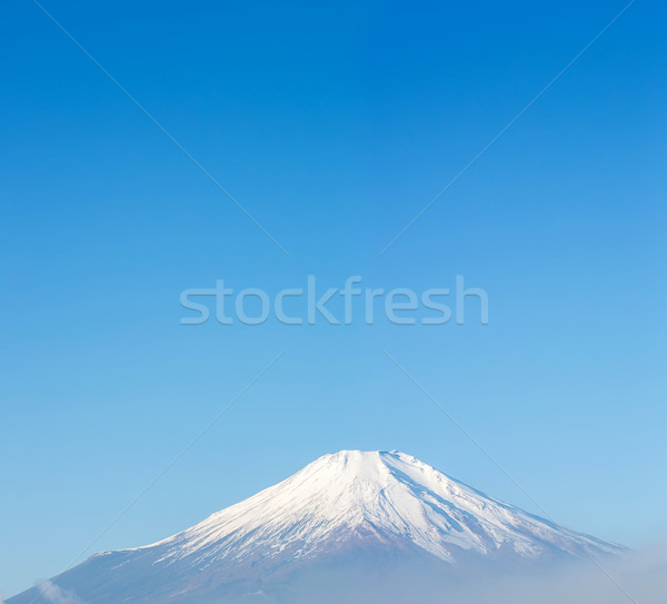 Lac Japonia panoramă munte fuji cer Imagine de stoc © vichie81