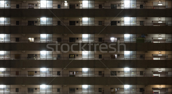 здании ночь Windows офисных зданий бизнеса заседание Сток-фото © vichie81