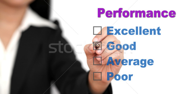 Stock photo: business performance checklist