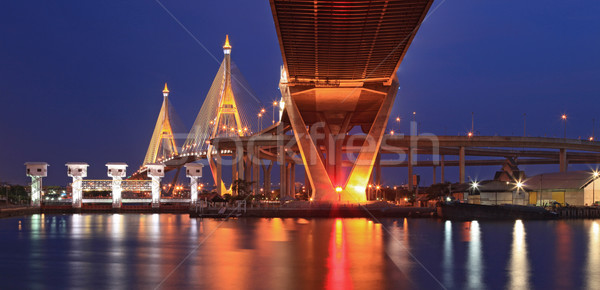 Mega Bridge Panorama Bangkok Stock photo © vichie81