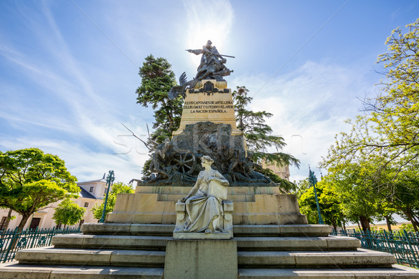 Stock foto: Spanien · Stein · Befestigung · alten · Stadt · Reise