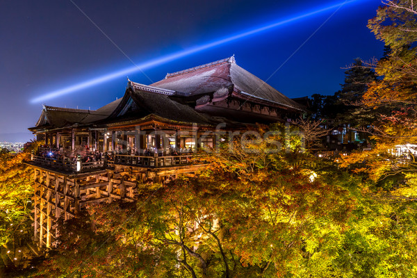 Temple kyoto Japon nuit monde Voyage [[stock_photo]] © vichie81