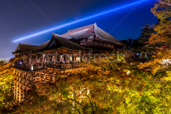 Tempio kyoto Giappone notte mondo viaggio Foto d'archivio © vichie81