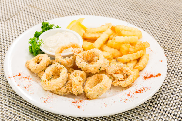 fried calamari Stock photo © vichie81