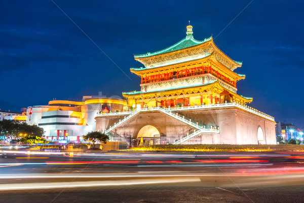 Xian bell tower Stock photo © vichie81