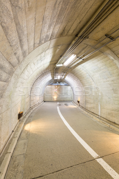 Tunnel Innenraum städtischen Straße Straße Hintergrund Stock foto © vichie81