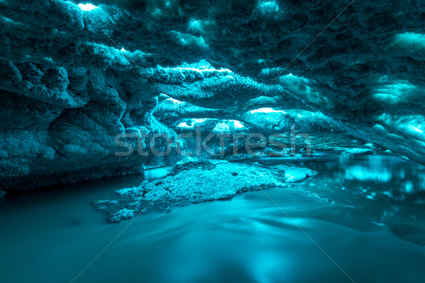 льда пещере Исландия ледник воды снега Сток-фото © vichie81