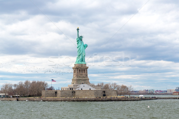 Posąg wolności Nowy Jork USA zielone niebieski Zdjęcia stock © vichie81