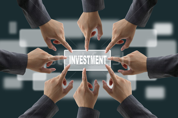Business Investitionen Team Business-Team Hände Stock foto © vichie81