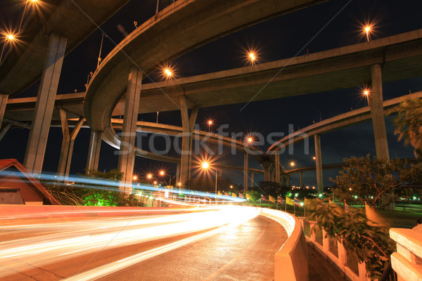 Industrial Bridge Bangkok Stock photo © vichie81