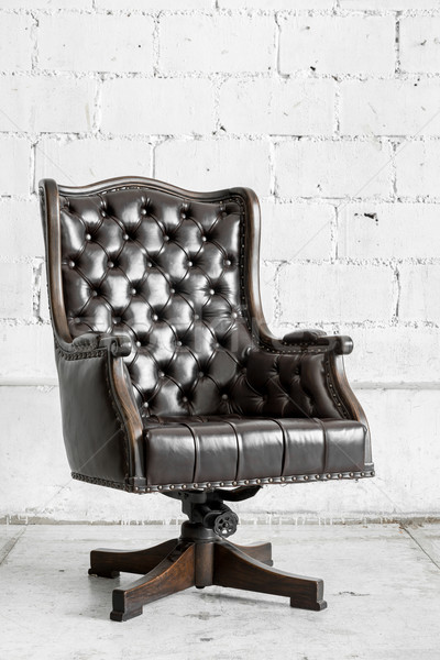 Black Chair in vintage room Stock photo © vichie81