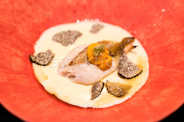 Grill zee gegrild schotel rooskleurig romig Stockfoto © vichie81