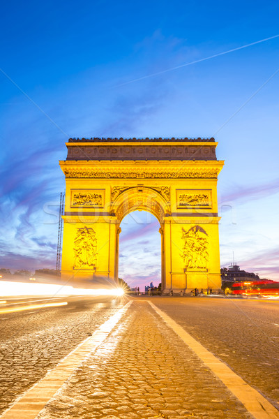 Arc of Triomphe Champs Elysees Paris Stock photo © vichie81