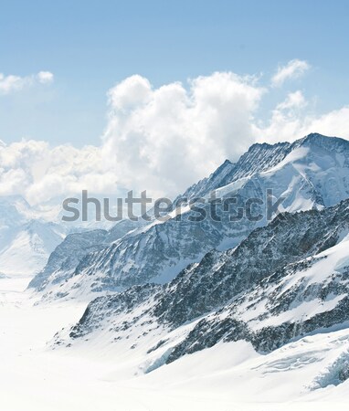 Сток-фото: Альпы · ледник · Швейцария · небе