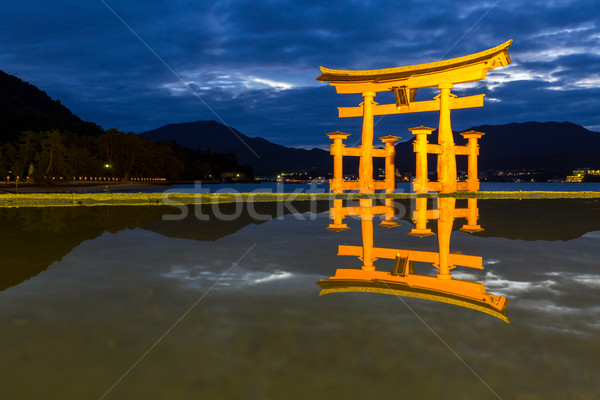 Porte Japon coucher du soleil île asian [[stock_photo]] © vichie81