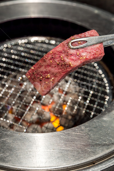 Foto stock: A · la · parrilla · solomillo · carne · frescura · japonés · barbacoa