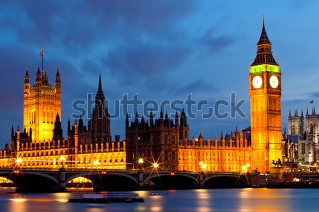 Big Ben maison parlement rivière thames repère [[stock_photo]] © vichie81