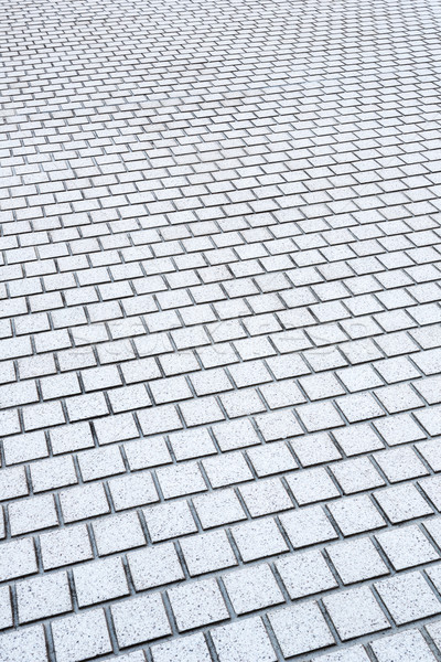 Beton baksteen trottoir perspectief weg bouw Stockfoto © vichie81
