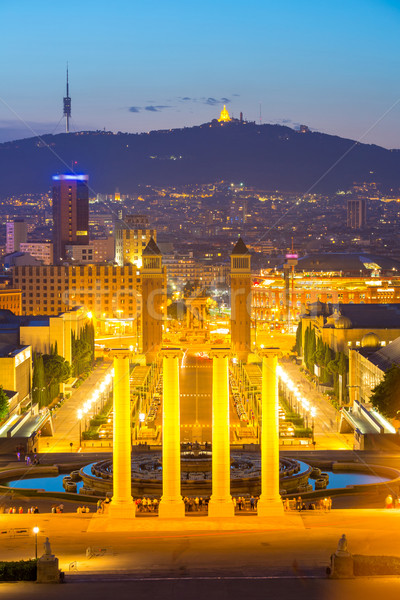 Plaza Espana Barcelona Stock photo © vichie81