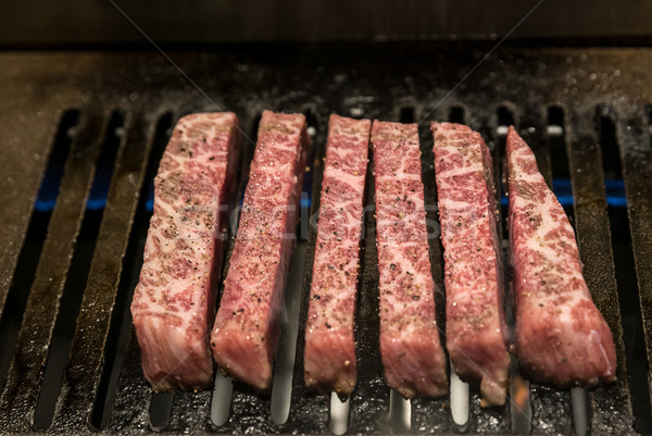 牛肉 焼き 鮮度 日本語 食品 火災 ストックフォト © vichie81