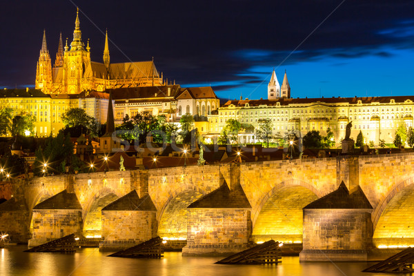 Pargue sunset Czech Republic. Stock photo © vichie81