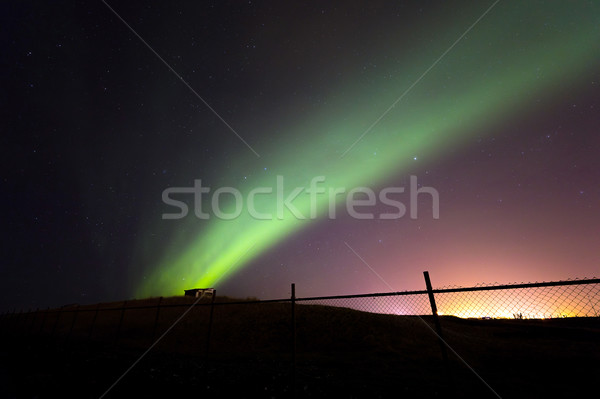 The Northern Light Aurora borealis Iceland Stock photo © vichie81