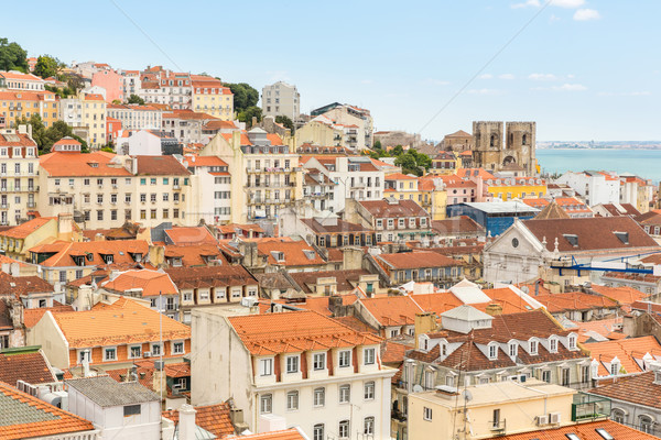 Lisbon cityscape Portugal Stock photo © vichie81