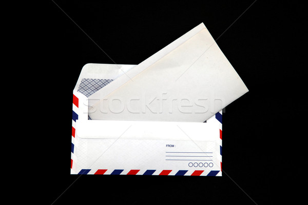 Nézőpont izolált légiposta boríték klasszikus papír Stock fotó © vichie81