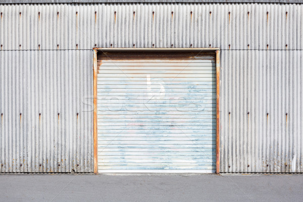 Stok fotoğraf: Depo · kapı · depolama · birim · panjur · fabrika